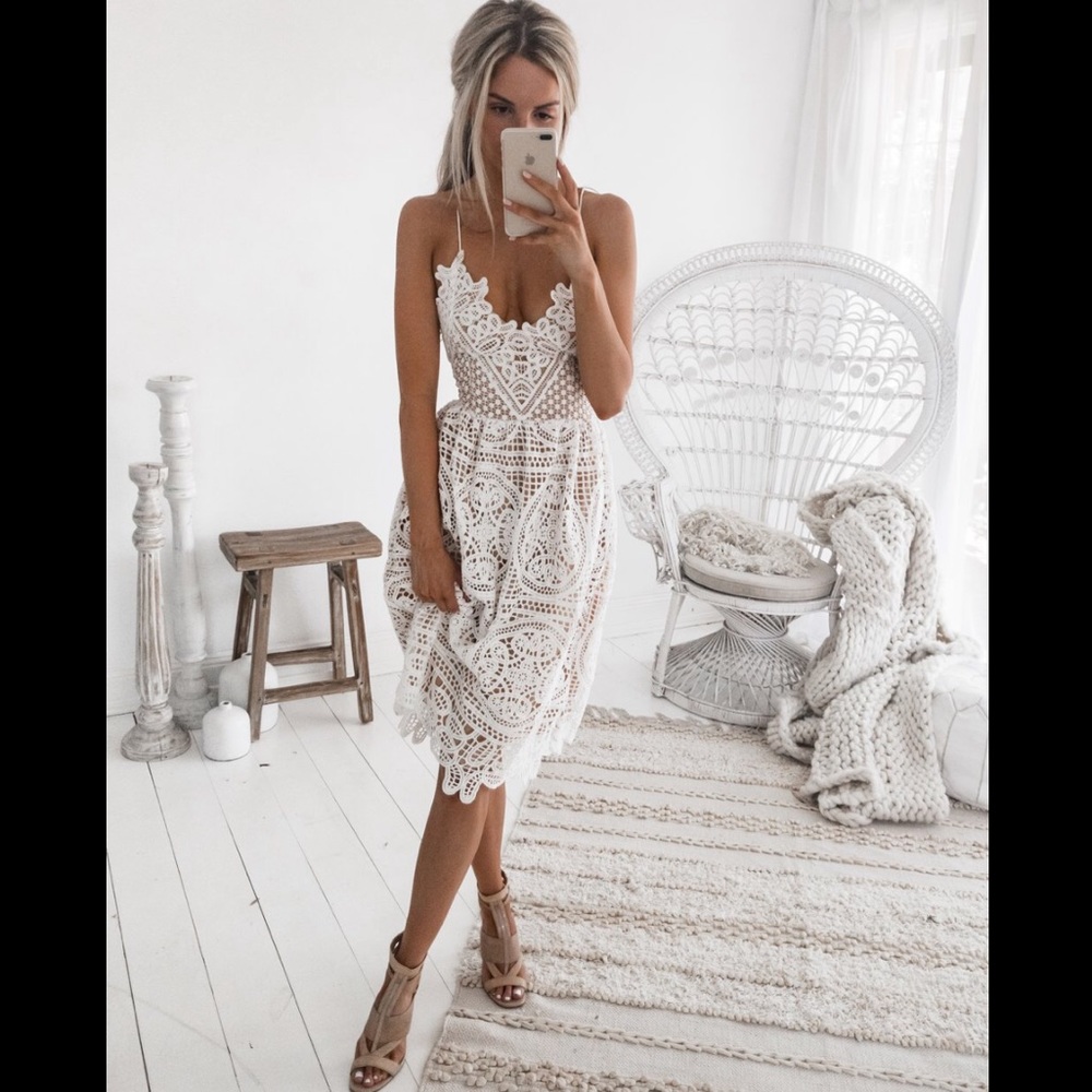 White Midi Dress